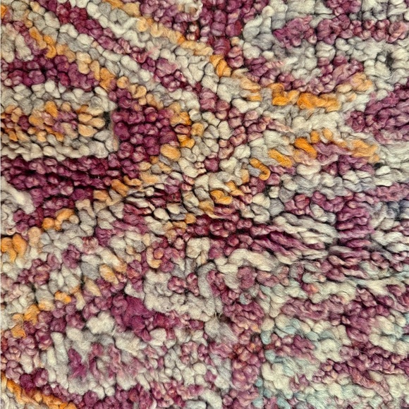 Handwoven Multicolor Wool Rug - Picture 2 of 3